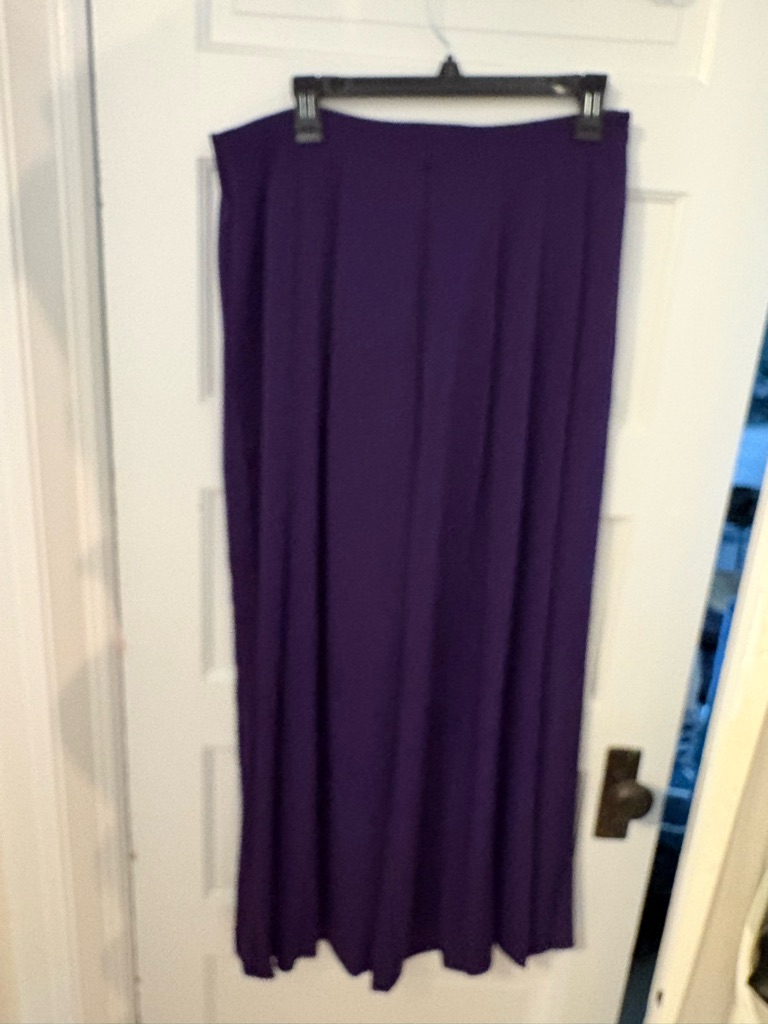 Ann Taylor Deep Purple Triple Pleat Pants